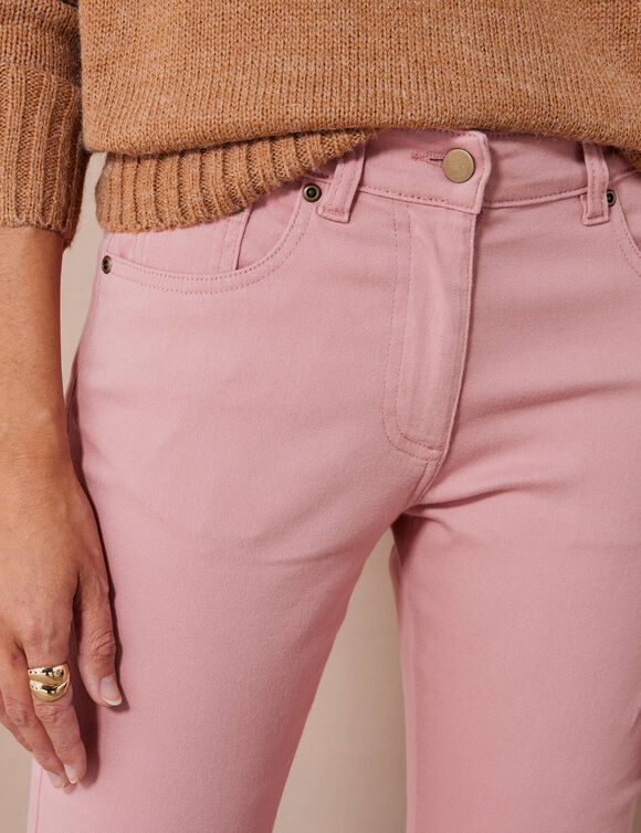 Pantalon 7/8ème fuselé stretch uni (rose blush) Pantalon 7/8ème fuselé stretch uni (rose blush)
